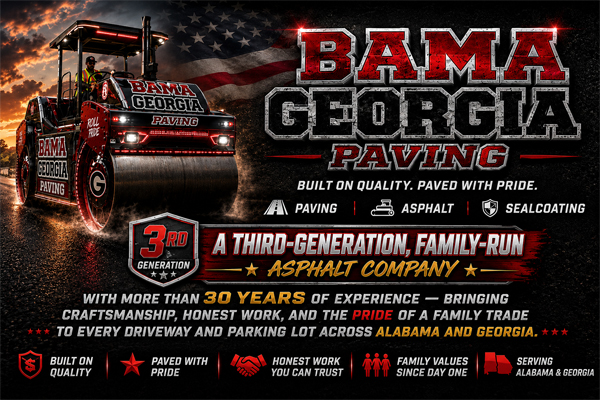 Bama Georgia Paving website design Talladega, Alabama
